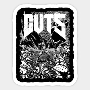 Guts of Doom 2 (Manga Style) Sticker